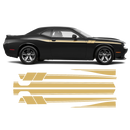 Fury Side Racing Stripes, DODGE Challenger 2011 - 2020 black