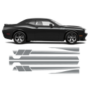 Fury Side Racing Stripes, DODGE Challenger 2011 - 2020 black
