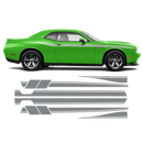 Fury Side Racing Stripes, DODGE Challenger 2011 - 2020 black