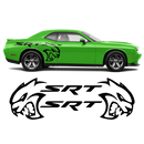 Hellcat SRT Rear Fender Graphic, Dodge Challenger 2008 - 2020 black