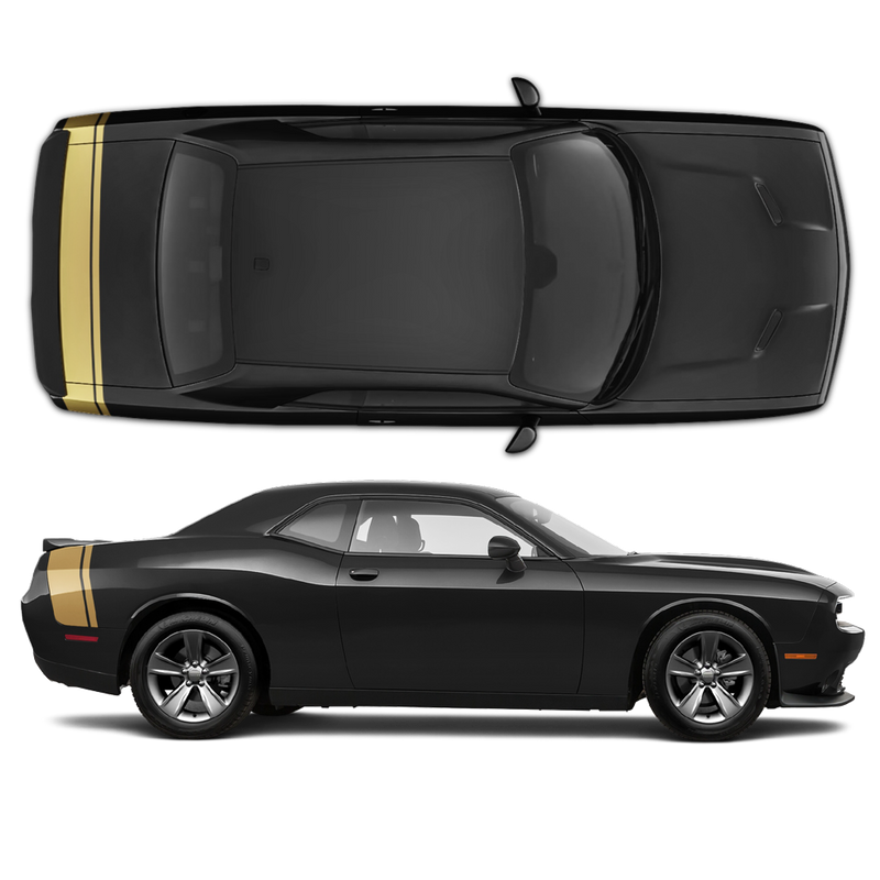 Mopar Style Trunk Stripe, Dodge Challenger 2008 - 2020 black