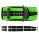 PULSE Rally Top stripes for Hood/Roof/Trunk, Dodge Challenger 2009 - 2018 black