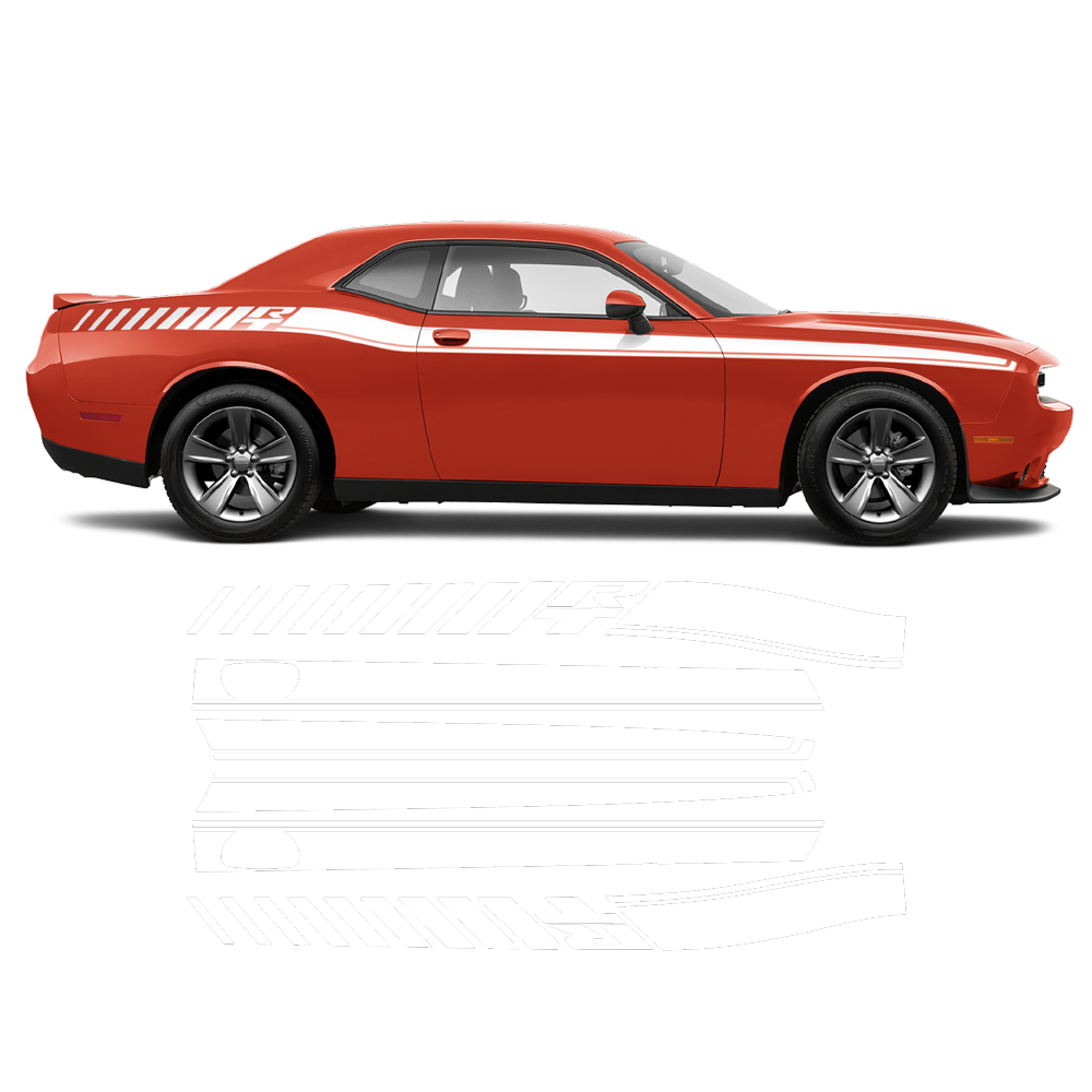 R / T Long side stripes, DODGE Challenger 2011 - 2024
