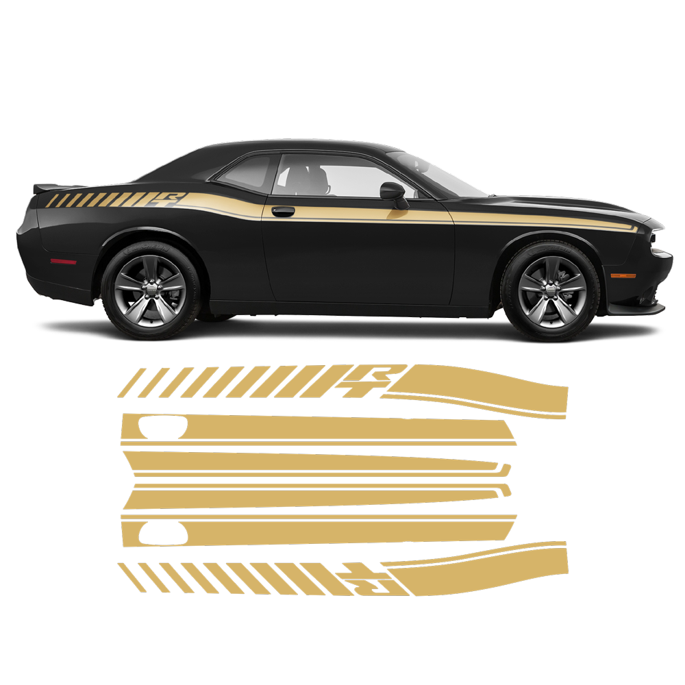 R / T Long side stripes, DODGE Challenger 2011 - 2024 | autodesign