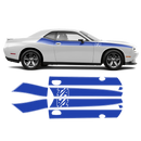 T/A side stripes, DODGE Challenger 2011 - 2020 black