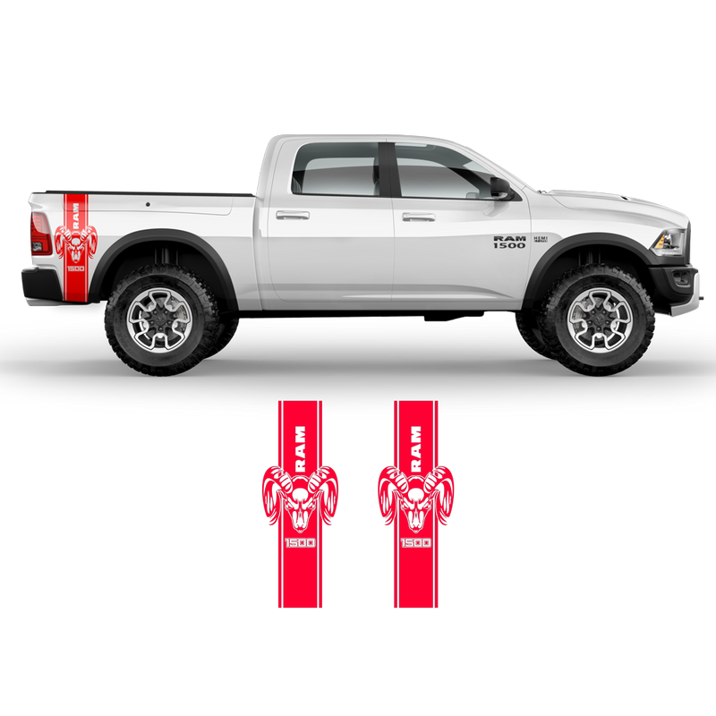 1500 RAM Vertical Graphic decals, for Dodge RAM | autodesign.shop