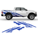 SCRATCHED REBEL Side Graphic, Dodge RAM black