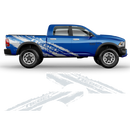 SCRATCHED REBEL Side Graphic, Dodge RAM black