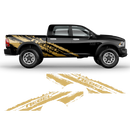 SCRATCHED REBEL Side Graphic, Dodge RAM black