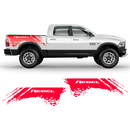 SCRATCHED REBEL Small Side Graphic, Dodge RAM black