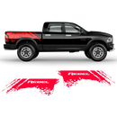 SCRATCHED REBEL Small Side Graphic, Dodge RAM black