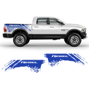 SCRATCHED REBEL Small Side Graphic, Dodge RAM black