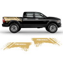 SCRATCHED REBEL Small Side Graphic, Dodge RAM black