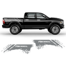 SCRATCHED REBEL Small Side Graphic, Dodge RAM black