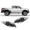 Skull Scratched side graphic, Dodge RAM (fit any truck) black