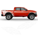 Skull Scratched side graphic, Dodge RAM (fit any truck) black