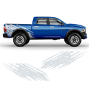 Skull Scratched side graphic, Dodge RAM (fit any truck) black