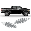 Skull Scratched side graphic, Dodge RAM (fit any truck) black