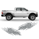 Skull Scratched side graphic, Dodge RAM (fit any truck) black