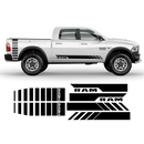 Side stripes graphic, Dodge RAM black