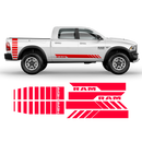 Side stripes graphic, Dodge RAM black