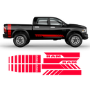 Side stripes graphic, Dodge RAM black