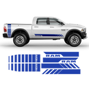 Side stripes graphic, Dodge RAM black