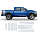 Side stripes graphic, Dodge RAM black