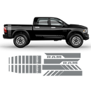 Side stripes graphic, Dodge RAM black