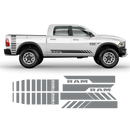 Side stripes graphic, Dodge RAM black