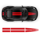 Dual Racing Stripes Over The Top for Carrera / Cayman / Boxster