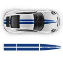 Dual Racing Stripes Over The Top for Carrera / Cayman / Boxster