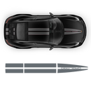 Dual Racing Stripes Over The Top for Carrera / Cayman / Boxster