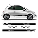 Side stripes, for Fiat 500 Abarth