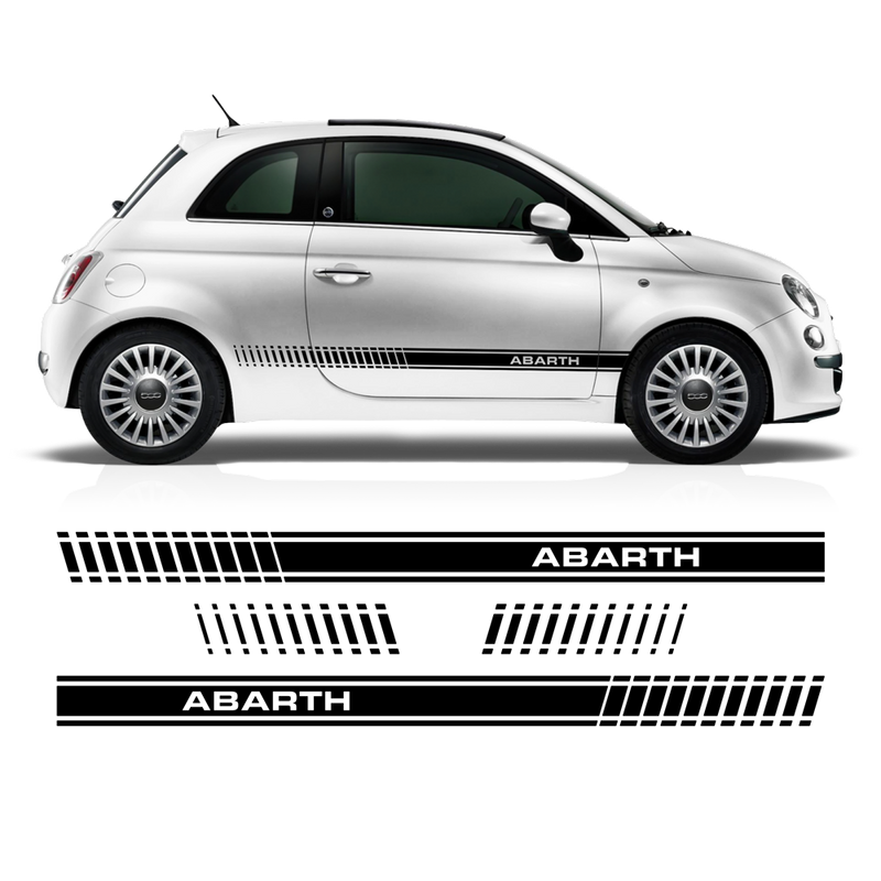 Side stripes, for Fiat 500 Abarth