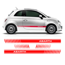 Side stripes, for Fiat 500 Abarth