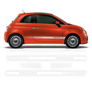 Side stripes, for Fiat 500 Abarth