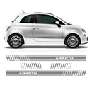 Side stripes, for Fiat 500 Abarth