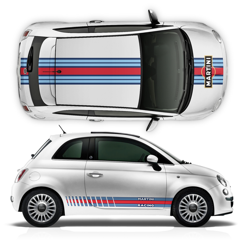 Martini Racing Stripes Set, for Fiat 500
