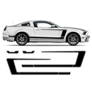 Accent Side Graphics, for Mustang 2005 - 2014 black
