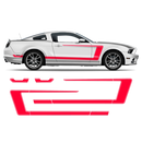 Accent Side Graphics, for Mustang 2005 - 2014 black