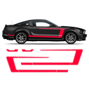 Accent Side Graphics, for Mustang 2005 - 2014 black