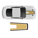 Accent Side / Hood Graphic decals set, for Ford Mustang 2015 - 2023