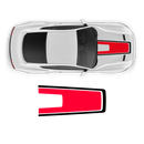 Accent Side / Hood Graphic decals set, for Ford Mustang 2015 - 2023
