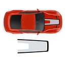Accent Side / Hood Graphic decals set, for Ford Mustang 2015 - 2023