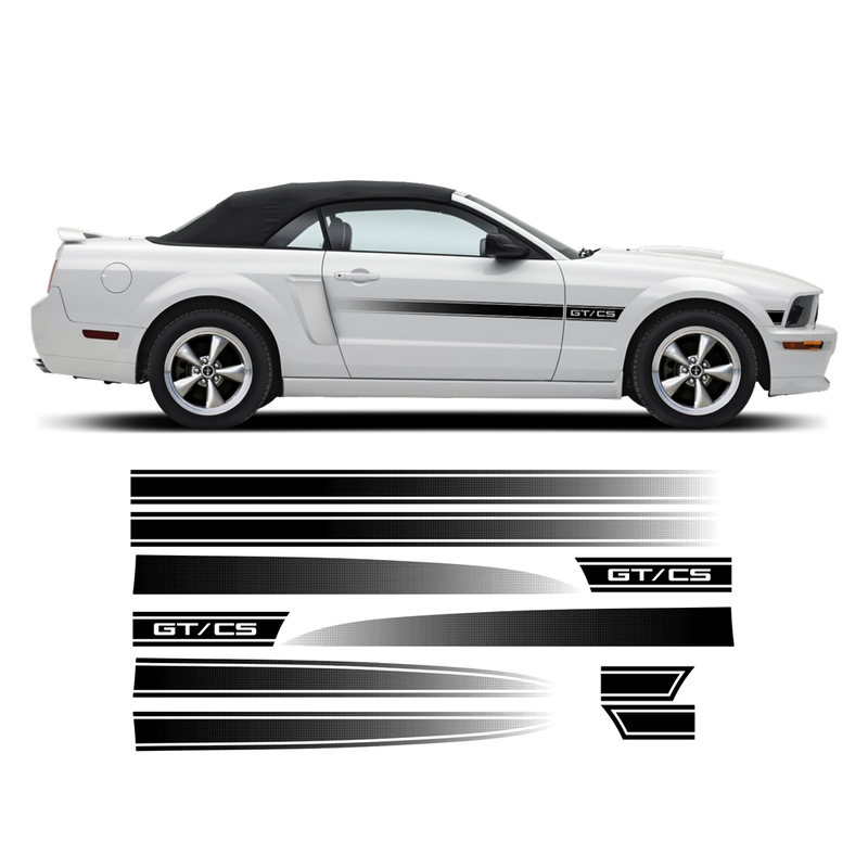 California Special GT/CS Faded Stripes, for Ford Mustang 2005 - 2010