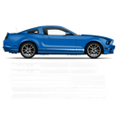 California Special GT/CS FADED Rocker Stripes, for Ford Mustang 2013 2014