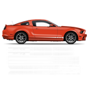 California Special GT/CS FADED Rocker Stripes, for Ford Mustang 2013 2014