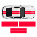 Double Racing Stripes over the top, for Mustang 2005 - 2014