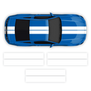 Double Racing Stripes over the top, for Mustang 2005 - 2014